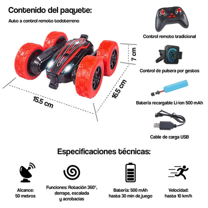 Auto Control Remoto Todo Terreno+Pulsera